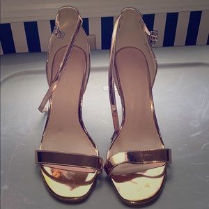 Barely There Rose Gold Heels. US 8.5
